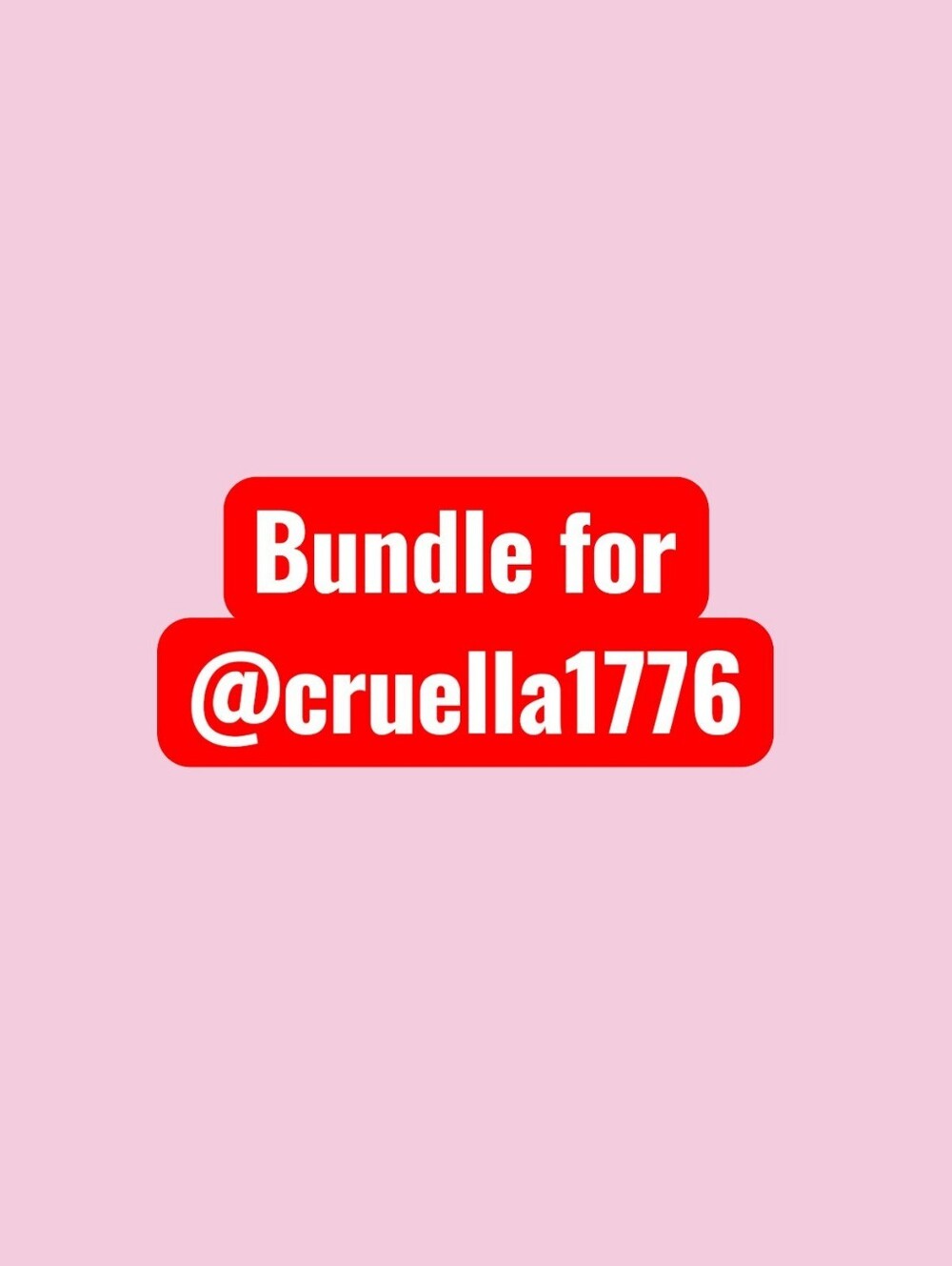 Bundle Exclusive Fior @cruella1776